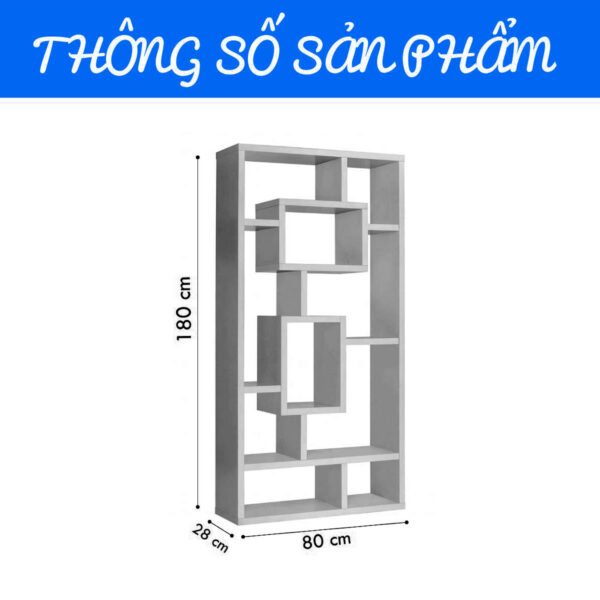 ke go trang tri ke sach 087 kt