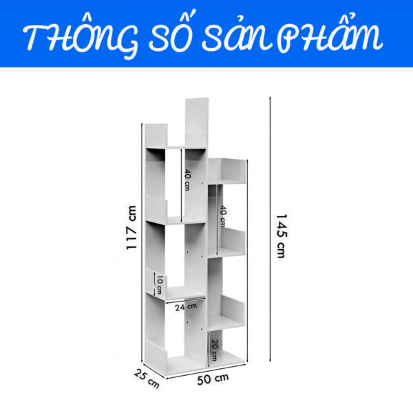 ke go trang tri ke sach 088 kt